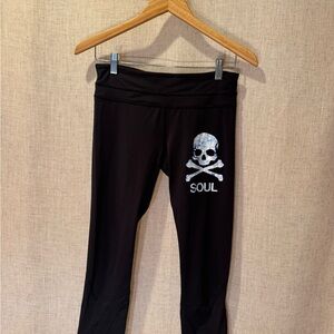 lululemon athletica x Soul Cycle Black Skull Leggings